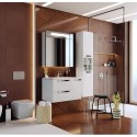 Комплект мебели белый глянец 80 см Roca Lago 857296806 + 32799C000 + ZRU9000033