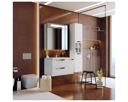 Комплект мебели белый глянец 80 см Roca Lago 857296806 + 32799C000 + ZRU9000033