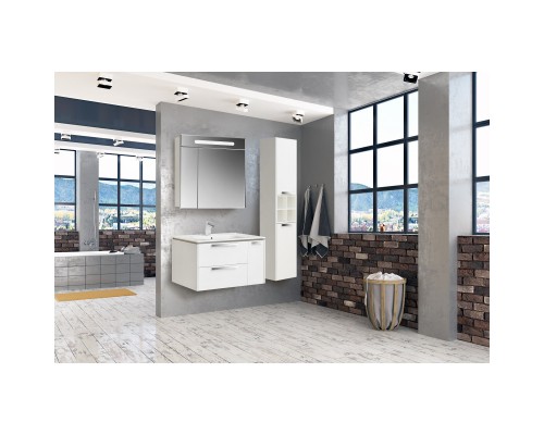 Комплект мебели белый глянец 80 см Roca Lago 857296806 + 32799C000 + ZRU9000033
