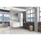 Комплект мебели белый глянец 80 см Roca Lago 857296806 + 32799C000 + ZRU9000033