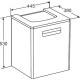 Тумба с раковиной белый матовый 45 см Roca The Gap ZRU9302735 + 327477000