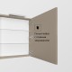 Зеркальный шкаф 50x70 см капучино R Roca Oleta A857644515