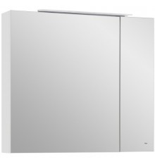 Зеркальный шкаф 80x70 см белый матовый Roca Oleta A857647501