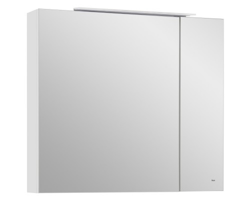 Зеркальный шкаф 80x70 см белый матовый Roca Oleta A857647501