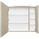 Зеркальный шкаф 80x70 см капучино Roca Oleta A857647515