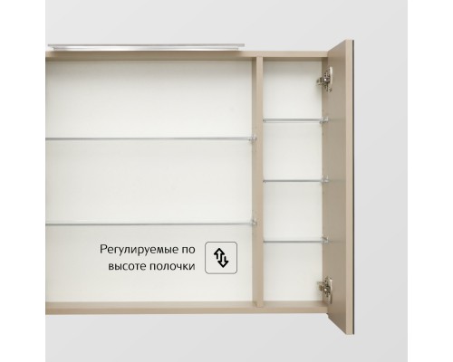 Зеркальный шкаф 80x70 см капучино Roca Oleta A857647515