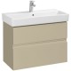 Тумба с раковиной капучино 80 см Roca Oleta A857640515 + 3274C500Y