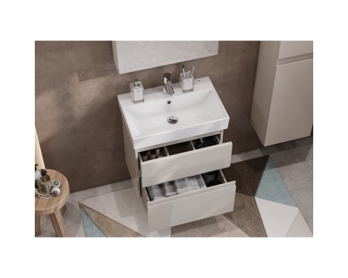 Тумба с раковиной капучино 60 см Roca Oleta A857639515 + 3274C400Y