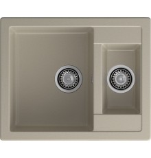 GRANFEST Мойка композит QUADRO GF-Q--610K 1.5-чаши. 610*500мм  топаз арт.GF-