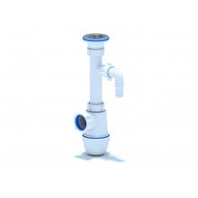 Сифон Ани 1 1/4"* 40с отводом стиральной машины, ANI PLAST