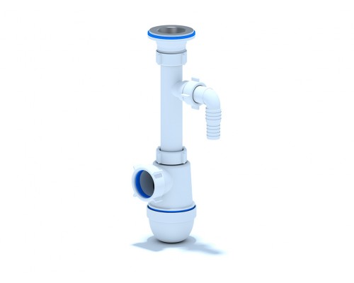 Сифон Ани 1 1/4"* 40с отводом стиральной машины, ANI PLAST