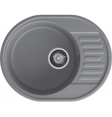 GranFest QUARZ (ECO-58) Мойка чаша+кр 620*480 (темно-серый)