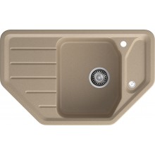 GRANFEST Мойка композит CORNER  GF-C--800E угловая 800*500мм  песочный  арт.GF-
