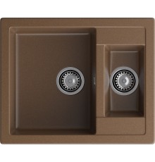 GRANFEST Мойка композит QUADRO GF-Q--610K 1.5-чаши. 610*500мм  терракот арт.GF-