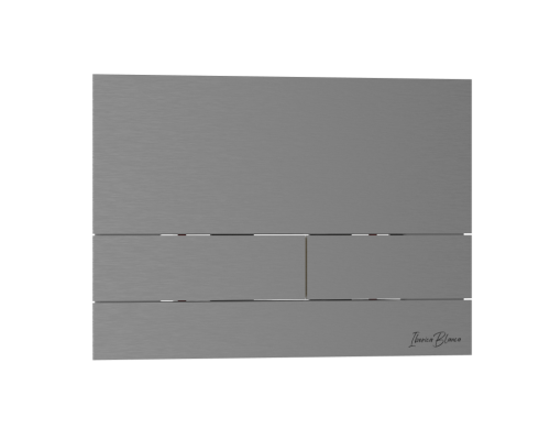 Комплект 2в1 IBERICA BLANCA инсталляция SILENCIO MINI, кнопка смыва INOX-S вороненая сталь (IB.001М.016.02)