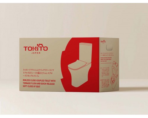 Унитаз-компакт TOKITO TATSUMAKI AIKO белый (TOK-TATSUMAKI-AISQ)