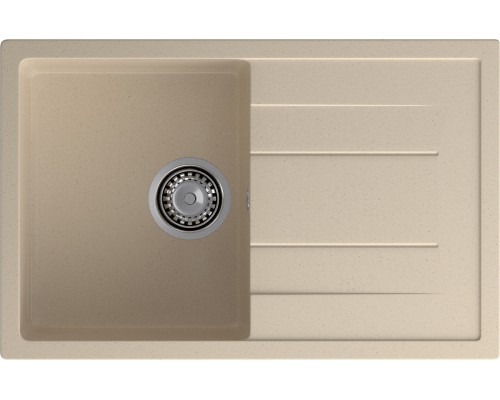GRANFEST Мойка композит QUADRO GF-Q--780L  чаша с крылом 780*500 мм, кашемир