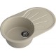 GRANFEST Мойка композит RONDO GF-R--750L  чаша с крылом 750*460мм   топаз арт.GF-