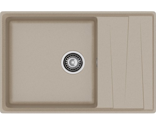 GRANFEST Мойка композит LEVEL, GF-LV-760L, чаш+кр 760*500, песочный