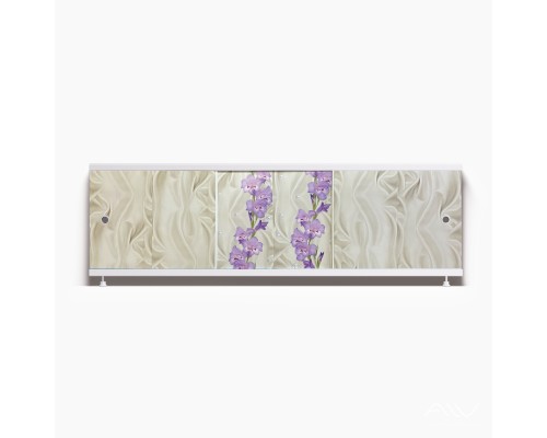 ОПТИМА_Decor Экран для ванны 150 см,ПВХ с офсетной печатью,(нежный шёлк -052), ALAVANN