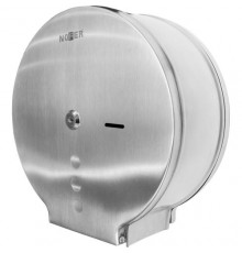 Диспенсер для туалетной бумаги Nofer круглый из нержавеющей стали матовый 280*272*115