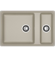 GRANFEST Мойка композит LEVEL, GF-LV-760K, 1.5-чаши 760*500, топаз