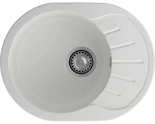 GRANFEST Мойка композит RONDO GF-R--580L  чаша с крылом 579*445 мм  иней арт.GF-