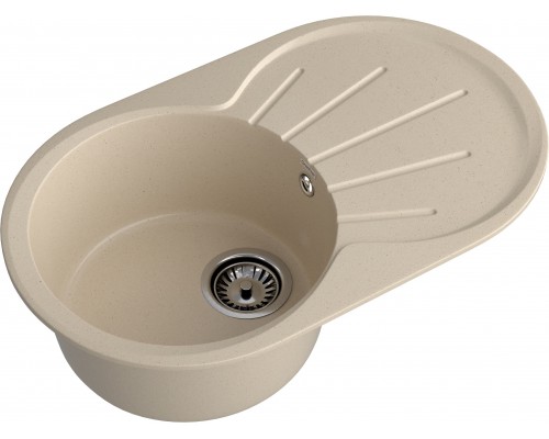 GRANFEST Мойка композит RONDO GF-R--750L  чаша с крылом 750*460мм, кашемир