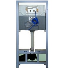 879235pKA00 Комплект: Инсталляция  120 ECO Sanitarblock pneumatic+Панель слива KARISMA, хр. гл. OLI