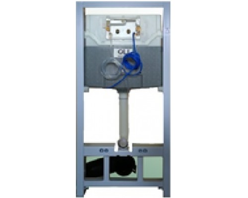 879235pKA00 Комплект: Инсталляция  120 ECO Sanitarblock pneumatic+Панель слива KARISMA, хр. гл. OLI