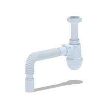 Сифон Ани 1 1/2"* 40без выпуска  с г/тр.40х40, ANI PLAST