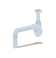 Сифон Ани 1 1/2"* 40без выпуска  с г/тр.40х40, ANI PLAST