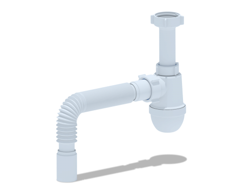 Сифон Ани 1 1/2"* 40без выпуска  с г/тр.40х40, ANI PLAST