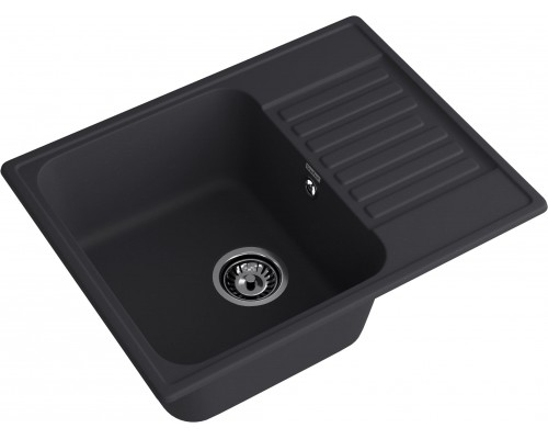 GranFest QUARZ (ECO-13) Мойка чаша+кр 620*480 (черный)