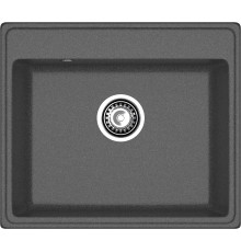 GRANFEST Мойка композит VERTEX, GF-V-580, чаша 580*500, графит