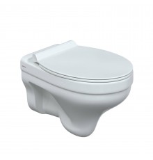 Унитаз подвесной ALBIT S Rimless, сиденье Top Slim SO, микролифт, быстросъем, белый, BERGES