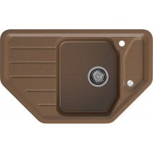 GRANFEST Мойка композит CORNER  GF-C--800E угловая 800*500мм  терракот арт.GF-