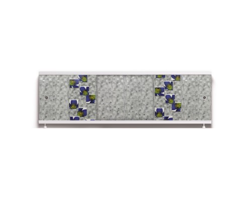 ОПТИМА_Decor Экран для ванны 150 см,ПВХ с офсетной печатью,(клематис малый-006), ALAVANN