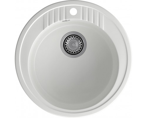 GRANFEST Мойка композит RONDO GF-R--520   D=520 мм   иней   арт.GF-