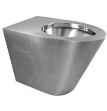 Унитаз из нержавеющей стали без сливного бака глянцевый 390х355х540 13012.B