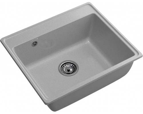GRANFEST Мойка композит VERTEX, GF-V-580, чаша 580*500, серый