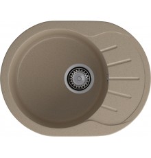 GRANFEST Мойка композит RONDO GF-R--580L  чаша с крылом 579*445мм  песочный арт.GF-