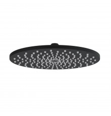 Верхний душ NARDIS R BLACK 23 см, черный матовый, BERGES