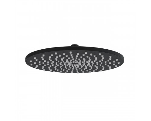 Верхний душ NARDIS R BLACK 23 см, черный матовый, BERGES