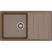 GRANFEST Мойка композит LEVEL , GF-LV-860L, чаша+крыло 860*500, терракот