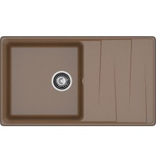 GRANFEST Мойка композит LEVEL , GF-LV-860L, чаша+крыло 860*500, терракот
