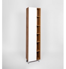 Шкаф-пенал VIANT БОСТОН 45 напольный дуб вотан/белый (VBOS450-PEN)