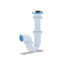 Сифон Ани 1 1/2"*40 прямоточный, ANI PLAST