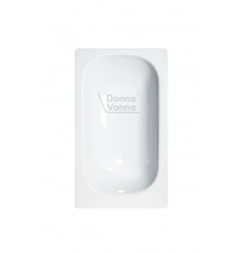 DONNA VANNA Ванна стальная 120x70x40 cм. с опорной подставкой, без ранта, белая орхидея, ВИЗ