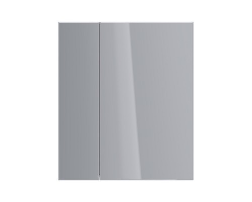 Шкаф зеркальный Lemark UNIVERSAL 70х80 см 2-х дверный, цвет корпуса: Белый глянец